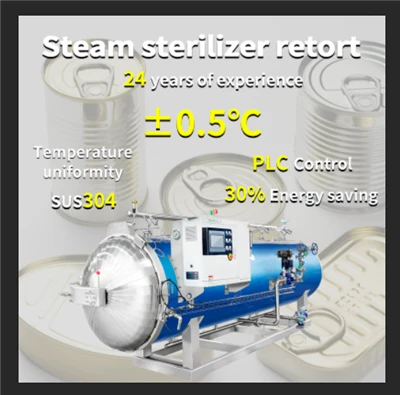 Differences Between Double-Layer Water Immersion Sterilization Retort And Spray Sterilization Retort